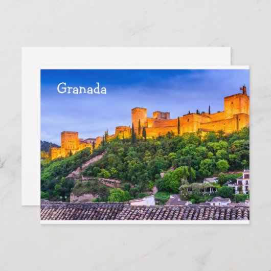Alhambrapaleis Briefkaart (Voorkant / Achterkant)