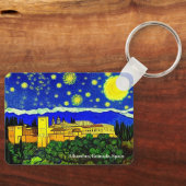 Alhambrapaleis op een sleutelring sleutelhanger (Voorkant)