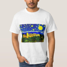 Alhambrapaleis op een T-shirt