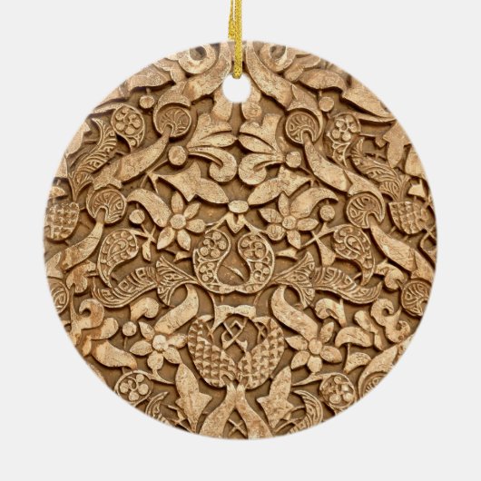 Alhambrapatroon Keramisch Ornament (Achterkant)