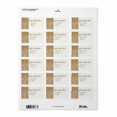 Alhambrapatroon met uw adres etiket (Full Sheet)