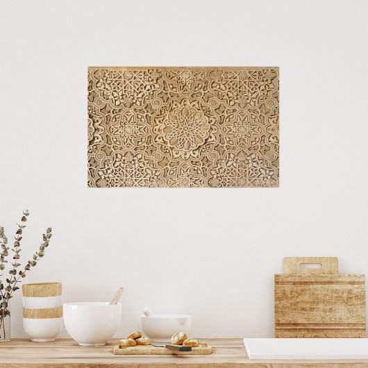 Alhambrapatroon Poster (Keuken)
