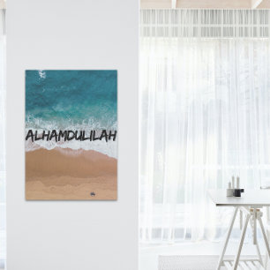 Alhamdulilah Beach Home Poster