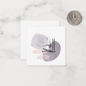 Alhamdulillah Arabic Calligraphy – Minimal Elegant Notitiekaartje (Voorkant / Achterkant in situ)