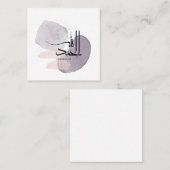Alhamdulillah Arabic Calligraphy – Minimal Elegant Vierkante Visitekaartje (Voorkant / Achterkant)