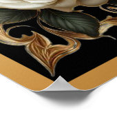 Alhamdulillah Arabisch Islamitische kalligrafie bl Poster (Hoek)