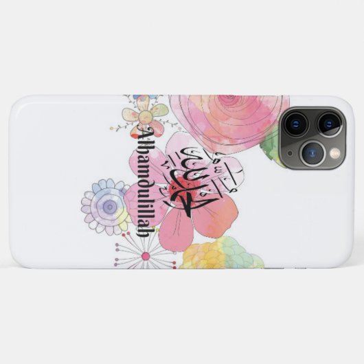 Alhamdulillah Arabisch islamitische kalligrafie Ku Case-Mate iPhone Case (Achterkant (horizontaal))