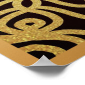 Alhamdulillah Arabische islamitische kalligrafie G Poster (Hoek)