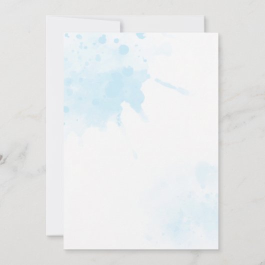 Alhamdulillah blauwe moslim baby jongen doek geboo kaart (Achterkant)