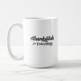 Alhamdulillah for Everything Minimal Islamic Gift Koffiemok