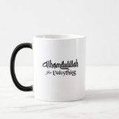 Alhamdulillah for Everything Minimal Islamic Gift Magische Mok (Links)