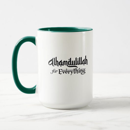 Alhamdulillah for Everything Minimal Islamic Gift Mok (Links)
