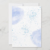 Alhamdulillah het is een blauwe aqeeqah moslim bab kaart (Achterkant)