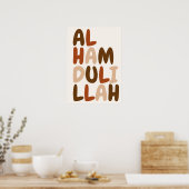 Alhamdulillah Islamitische Muurkunst Engelse kalli Poster (Keuken)
