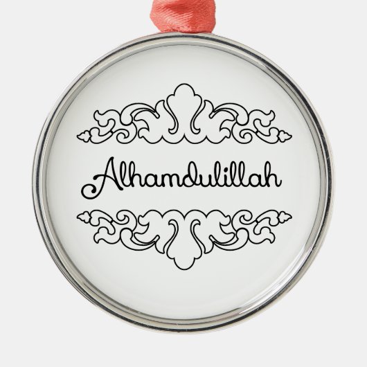 Alhamdulillah Metalen Ornament (Voorkant)