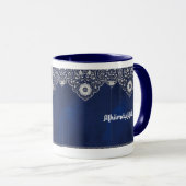 Alhamdulillah mok Blue Turks ontwerp (Voorkant rechts)