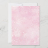 Alhamdulillah pink aqeeqah muslim baby girl invita kaart (Achterkant)