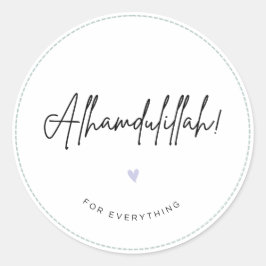 Alhamdulillah Ronde Sticker
