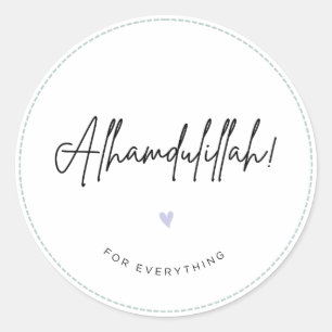 Alhamdulillah Ronde Sticker