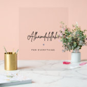 Alhamdulillah voor alles acryl bord (Huwelijk)