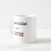 Alhamdulillah voor koffie koffiemok (Voorkant links)