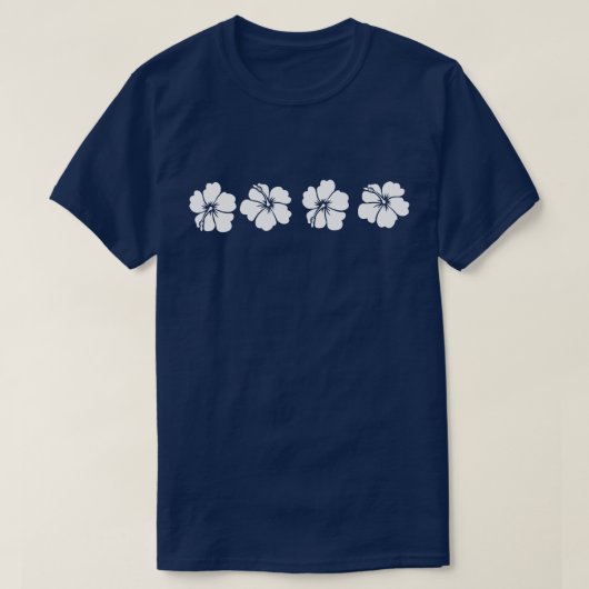 Alhoa - Hibiscus bloemen T-shirt (Design voorkant)