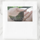 Alhoewel Creatures Hummingbird Rechthoekige Sticker (Tas)