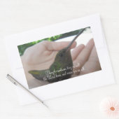 Alhoewel Creatures Hummingbird Rechthoekige Sticker (Envelop)