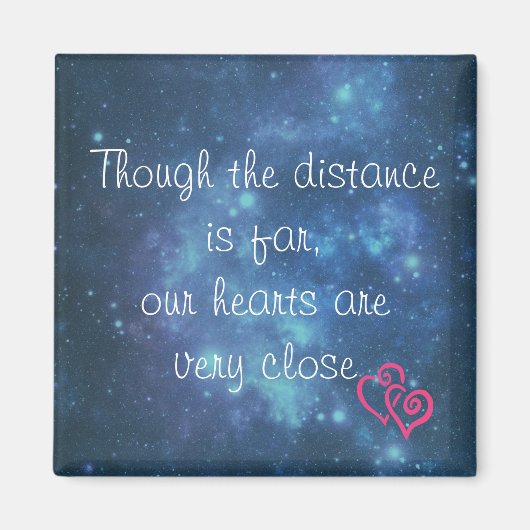 Alhoewel de afstand verre liefdesnota is magneet (Voorkant)