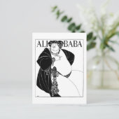 Ali Baba, Aubrey Beardsley Briefkaart (Staand voorkant)