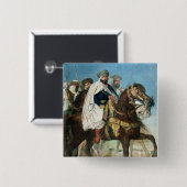 Ali Ben Ahmed, de laatste kalf van Constantine Vierkante Button 5,1 Cm (Voorkant /achterkant)