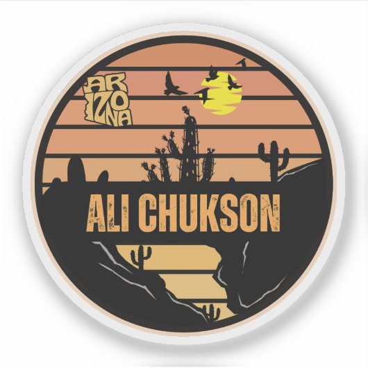 Ali Chukson, Arizona Sticker (Voorkant)