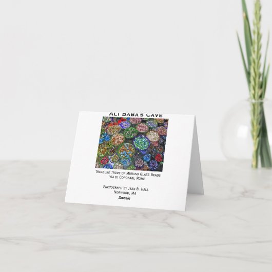 Ali de Kaarten van de Nota van het Hol van de Baba (Achterkant)