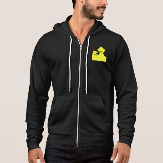 Ali G-geïnspireerd Save Africa Spain silhouette ho Hoodie (Voorkant)