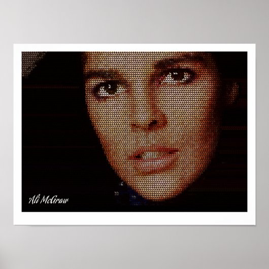 Ali McGraw Schotse Terriër Mozaïek Poster (Voorkant)