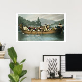 Ali Pasha (1741-1822) van de Janina-jacht op het B Poster (Thuiskantoor)