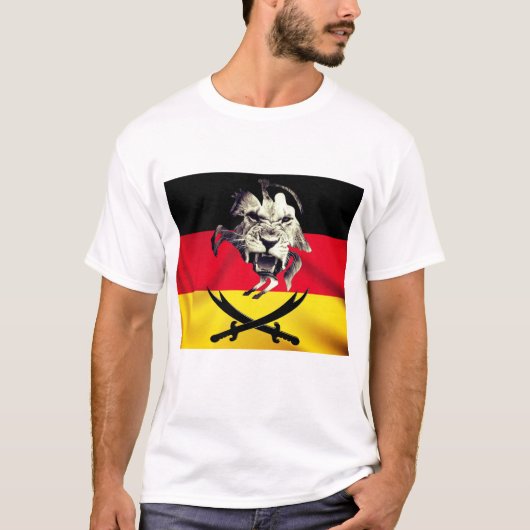 Ali, Zulfiqar Swords & German Flag T-Shirt (Voorkant)