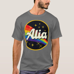 Alia regenboog in ruimte stijl t-shirt