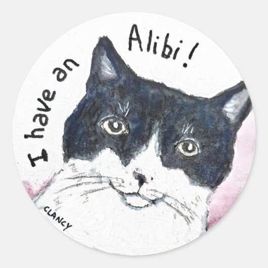 Alibi cat sticker (Voorkant)