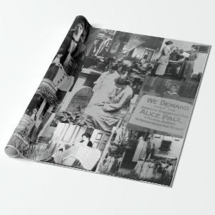 Alica Paul Suffrage Historische foto's Collage Cadeaupapier