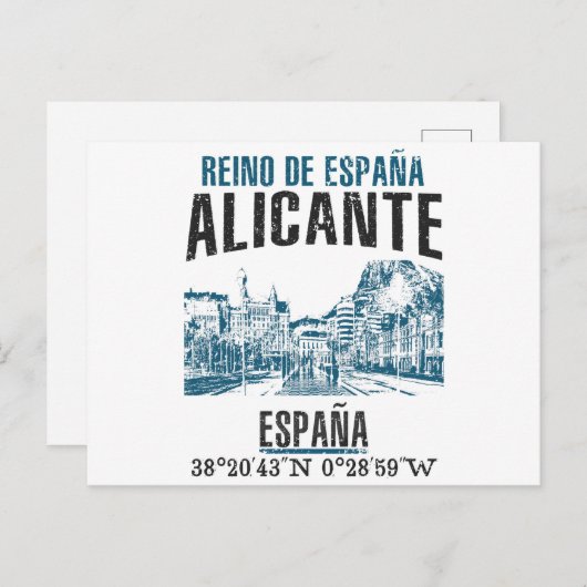 Alicante Briefkaart (Voorkant / Achterkant)