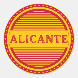 Alicante City Pride Embleem – Spaanse identiteit Ronde Sticker