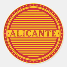 Alicante City Pride Emblem – Spanish Identity Ronde Sticker