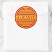 Alicante City Pride Emblem – Spanish Identity Ronde Sticker (Tas)