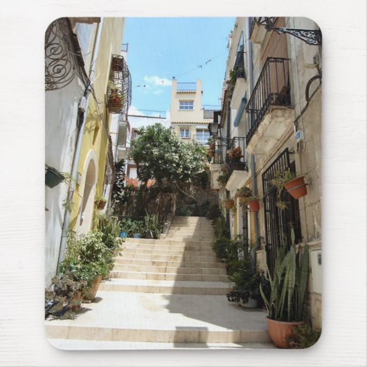 Alicante historische straat. Muismat (Voorkant)