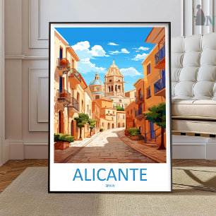 Alicante Reisprint Muurkunst Alicante Wandschilder Poster