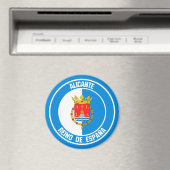 Alicante Round Emblem Magneet (Insitu (Vaatwasser))