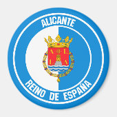Alicante Round Emblem Magneet (Voorkant)