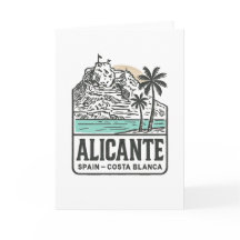 Alicante Schets Kasteel Santa Bárbara Costa Blanca