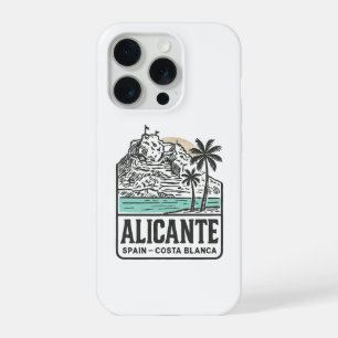 Alicante schets Santa Bárbara Kasteel Costa Blanca iPhone 15 Pro Case